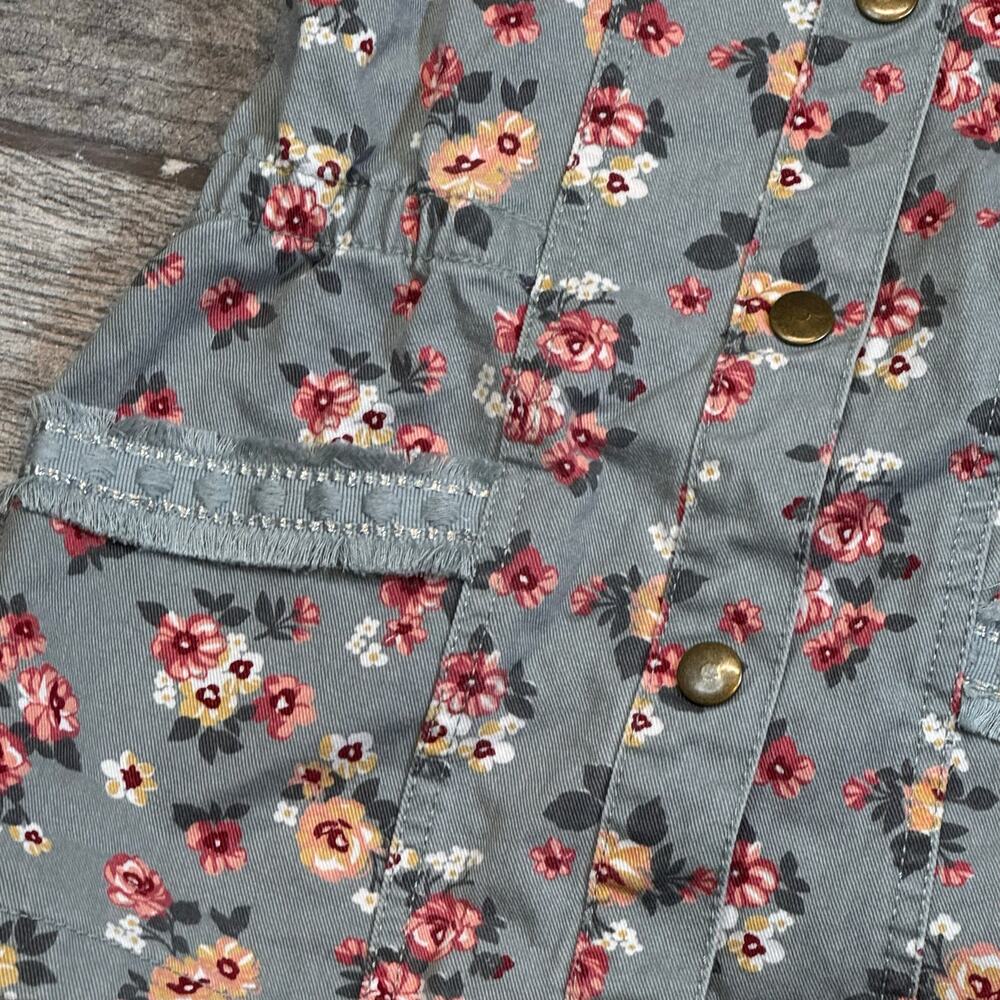 Little Lass Floral Hooded Sleeveless Dress Girls 4t - Picture 3 of 7
